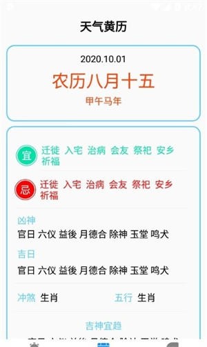 农历天气预报-1 农历天气预报