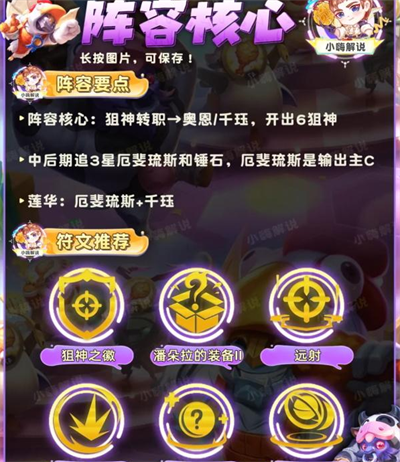 金铲铲之战六狙亚飞阵容怎么搭配-金铲铲之战六狙亚飞阵容攻略