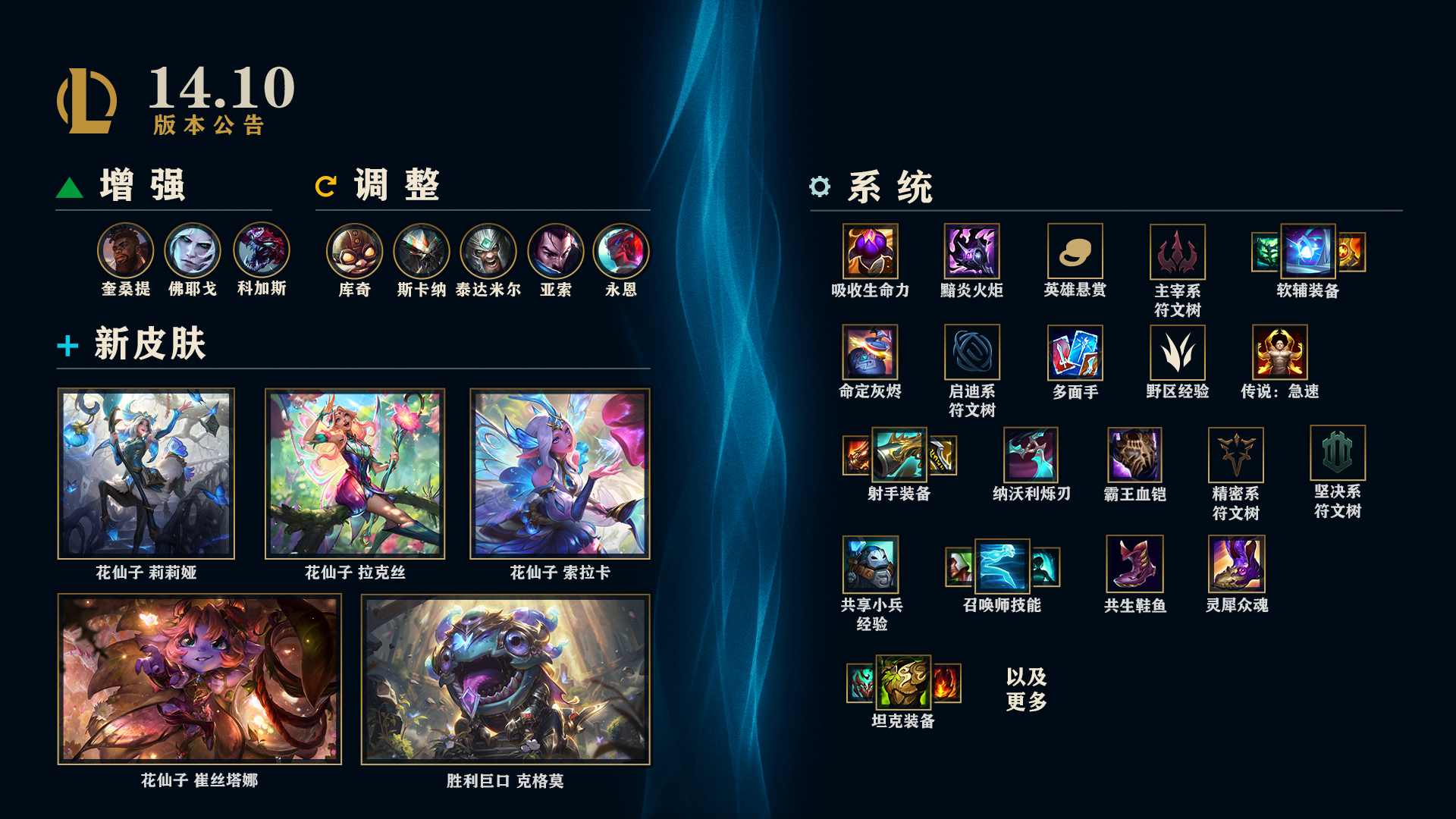 LOL14.10经验系统有什么改动-LOL14.10经验系统调整预览